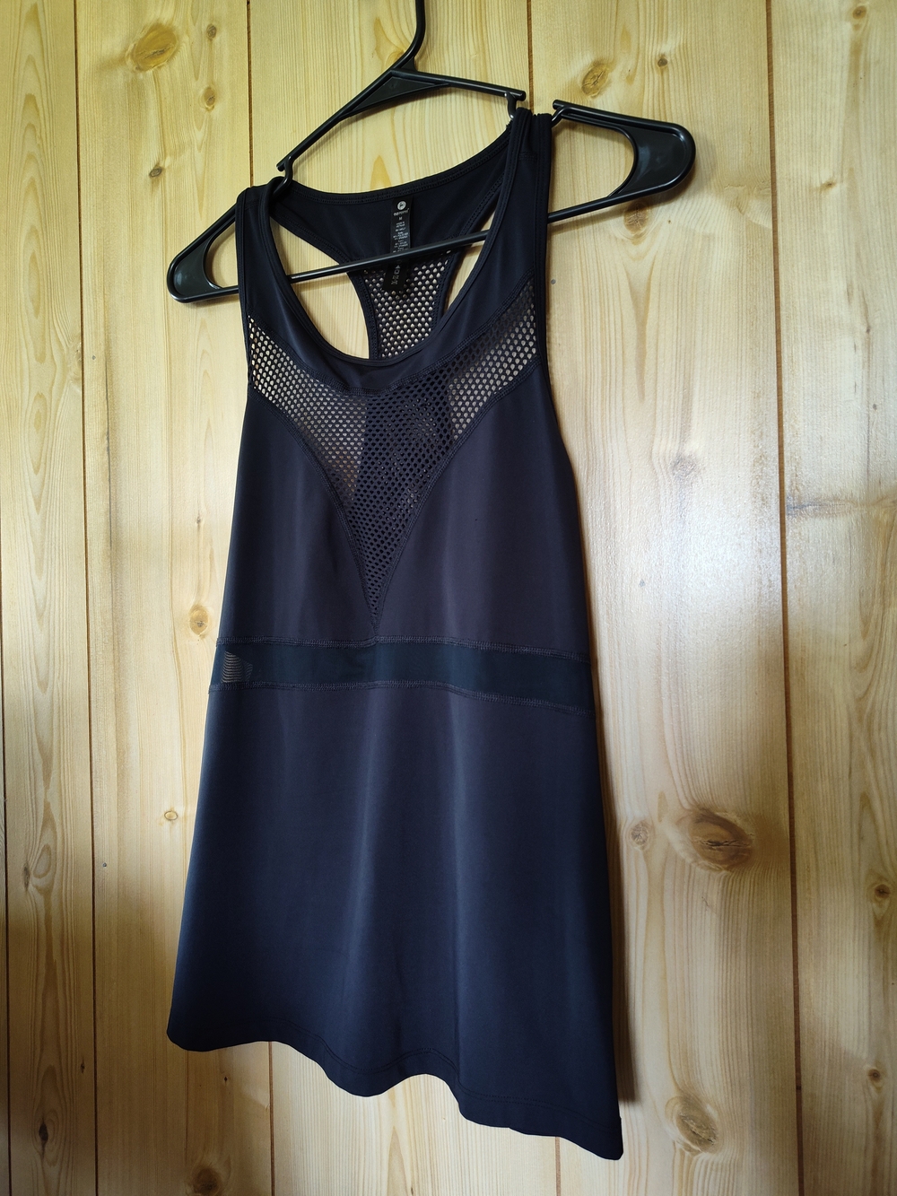 90 Degree By Reflex Black Mesh Racerback Tank Top